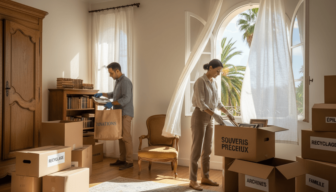 Comment organiser un vide maison après un décès : guide étape par étape